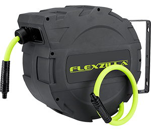 Flexzilla Manual Open Face Air Hose Reel, 3/8 in. x 50 ft., Heavy Duty,  Lightweight, Hybrid, ZillaGreen - L8650FZ : : Home Improvement